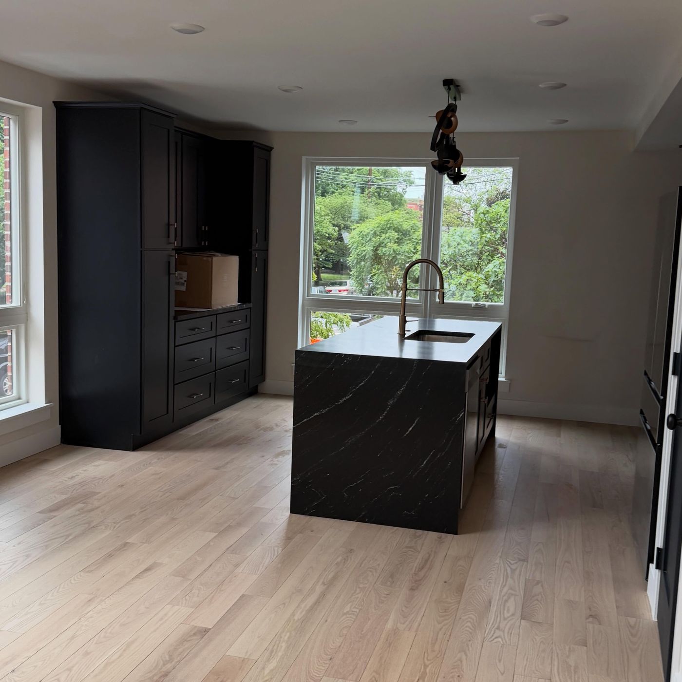 Kitchen after post-construction cleaning